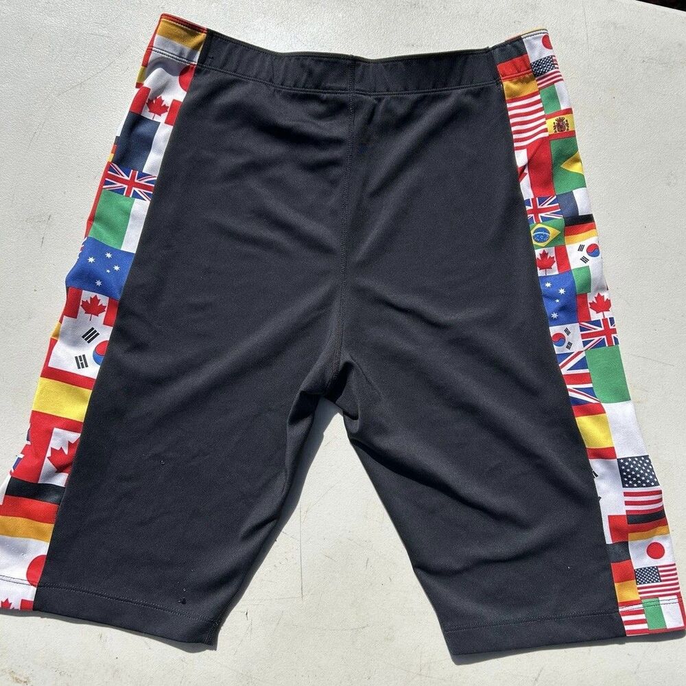 Nike Sportswear Flag Pack Bike Shorts Womens Large CJ3221-010 Black Athletic - Picture 5 of 5